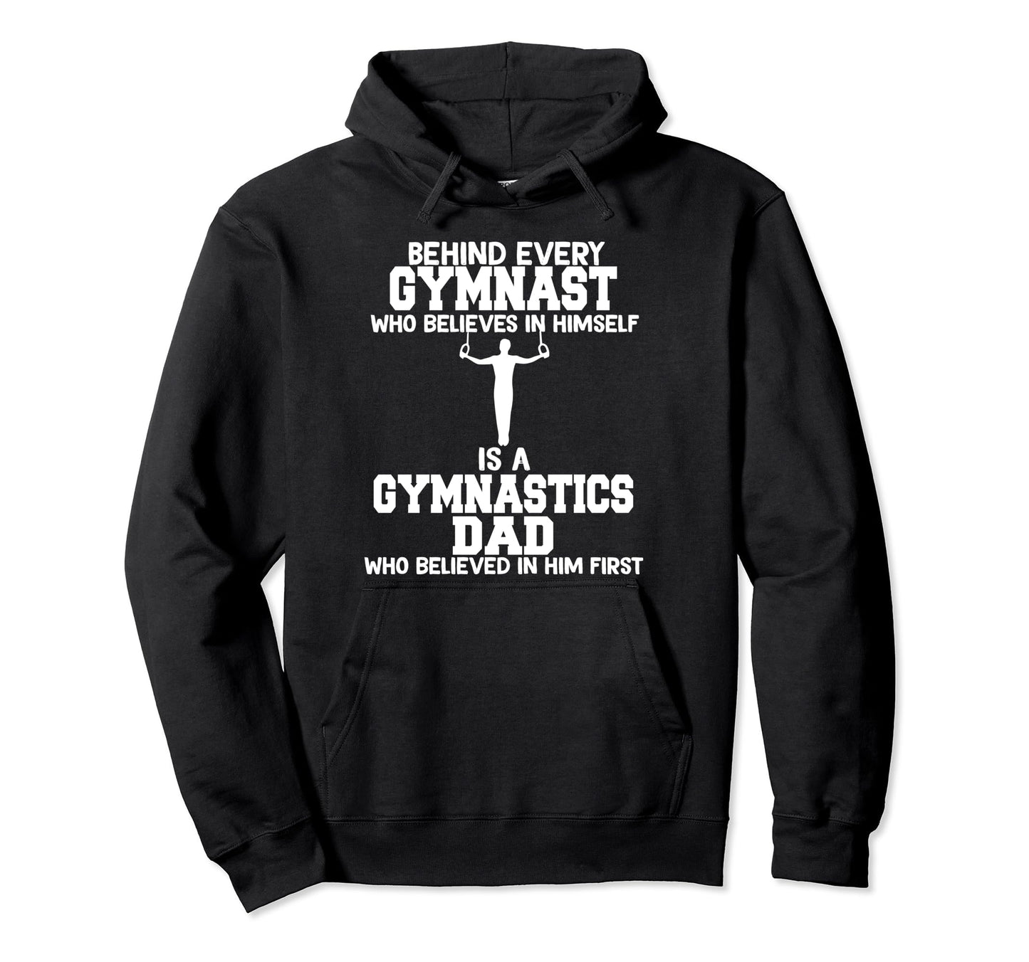 Behind Every Gymnast Is Gymnastics Hoodie - Minimalist Print for Adults - T-Shirt, Sweatshirt, Hoodie
