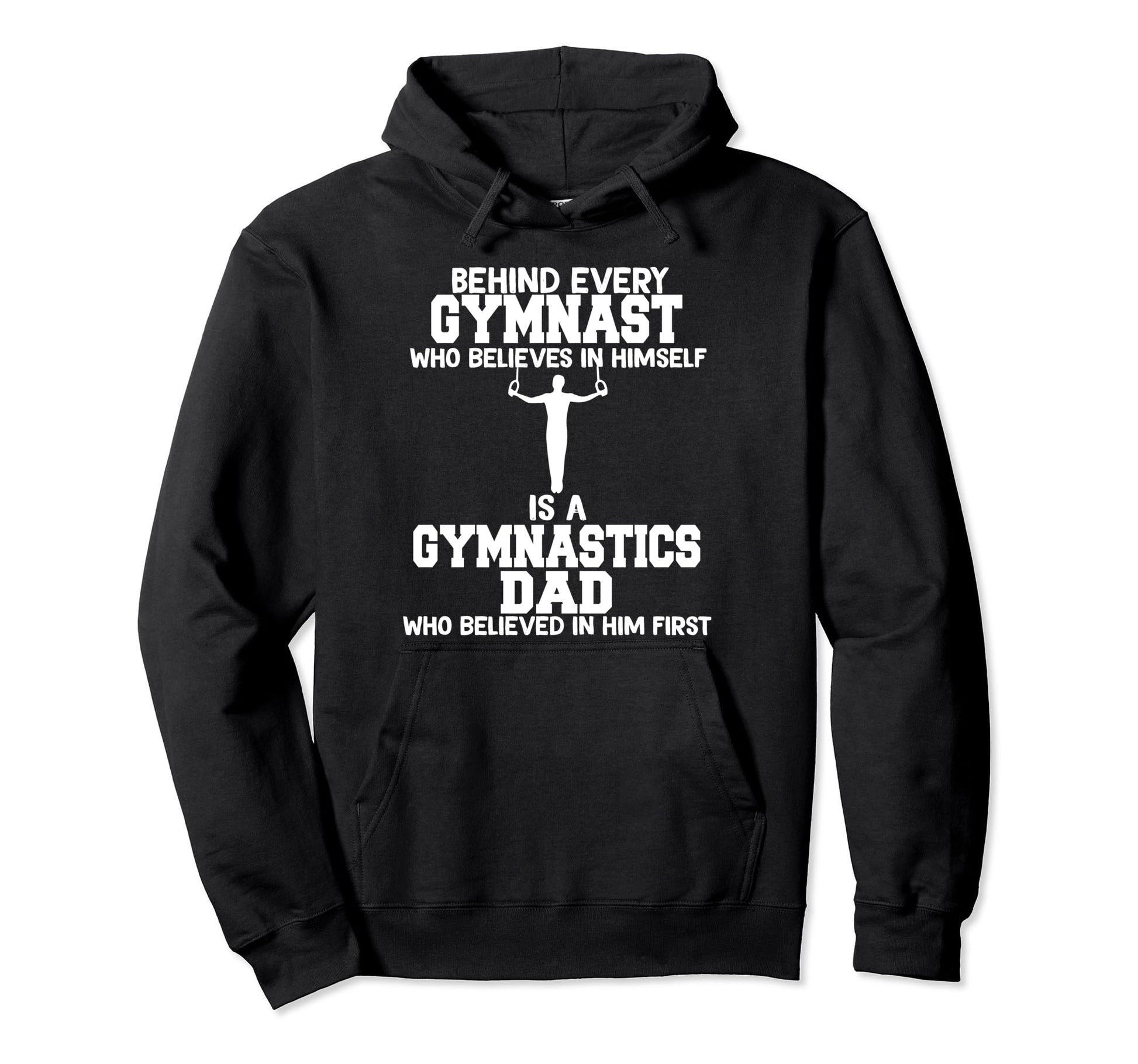 Behind Every Gymnast Is Gymnastics Hoodie - Minimalist Print for Adults - T-Shirt, Sweatshirt, Hoodie