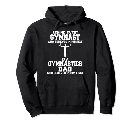 Behind Every Gymnast Is Gymnastics Hoodie - Minimalist Print for Adults - T-Shirt, Sweatshirt, Hoodie