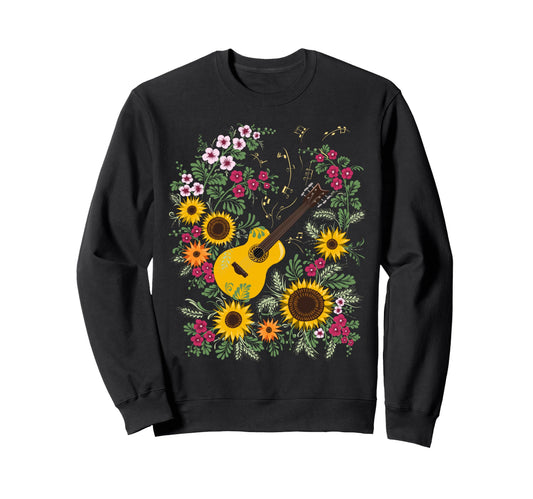 Acoustic Guitar Music Sweatshirt - Fun Novelty Design for Adults - T-Shirt, Sweatshirt, Hoodie