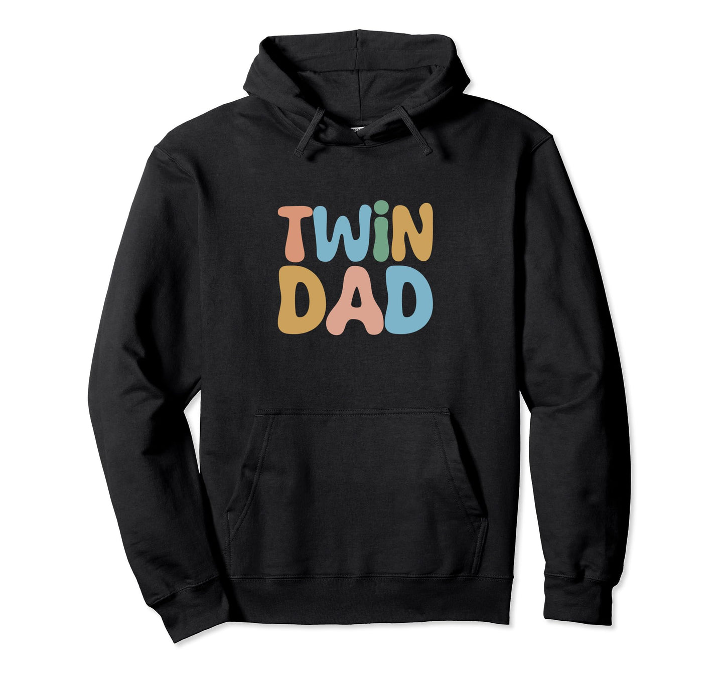 Groovy Twin Daddy Funny Fathers Day Hoodie - Aesthetic Graphic for Adults - T-Shirt, Sweatshirt, Hoodie