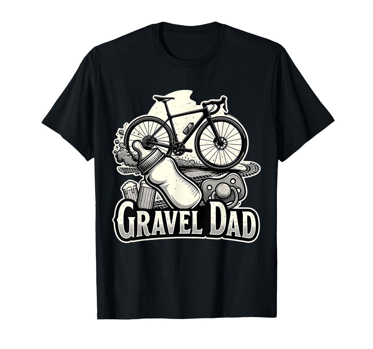 Gravel Dad Funny Bike Dad T-Shirt - Trendy Graphic Unisex - T-Shirt, Sweatshirt, Hoodie