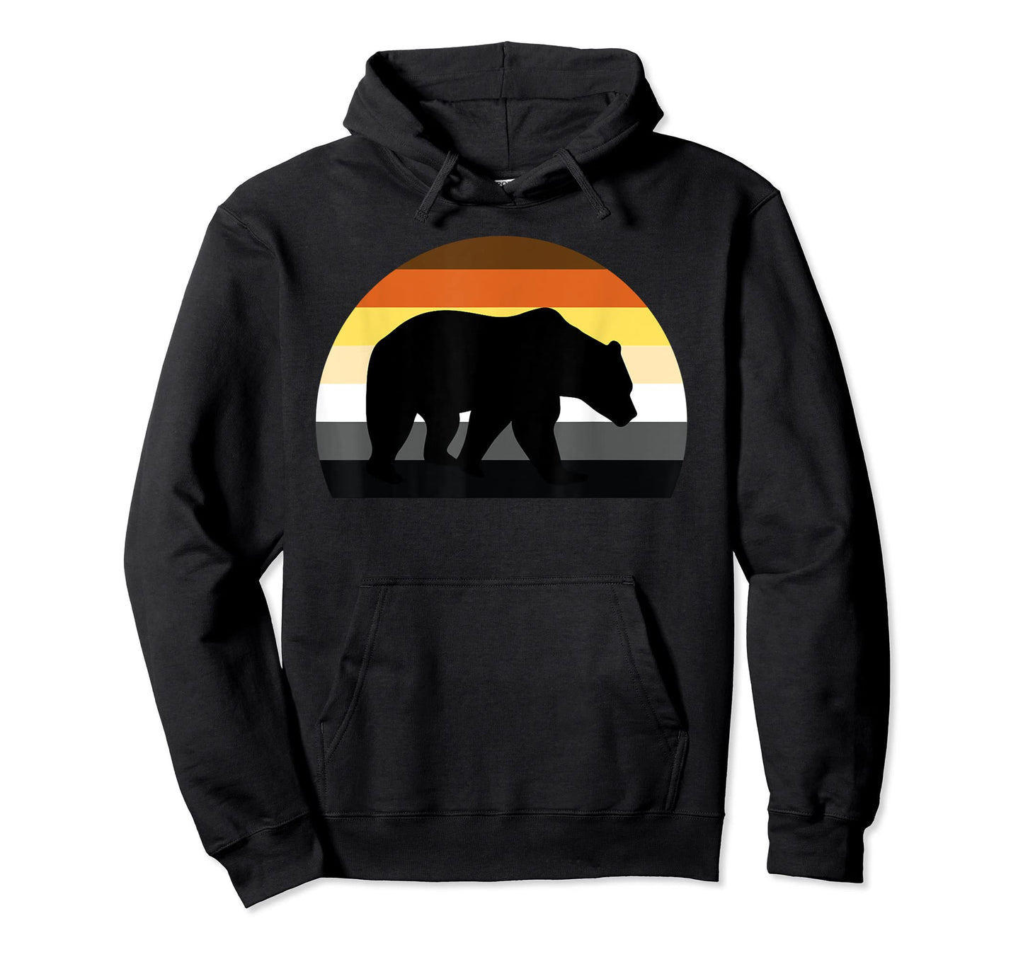 Lgbt Papa Mens Gay Pride Month Gay Bear Hoodie - Novelty Apparel for Adults - T-Shirt, Sweatshirt, Hoodie