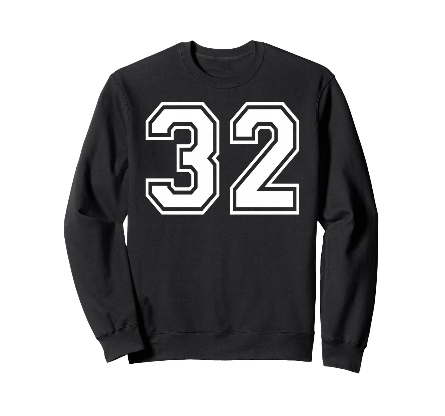 32 Number Thirty Two Team Sports Sweatshirt - Aesthetic Graphic Unisex - T-Shirt, Sweatshirt, Hoodie