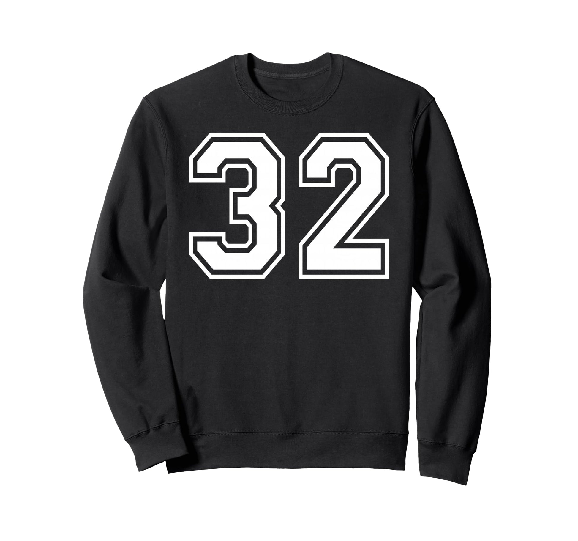 32 Number Thirty Two Team Sports Sweatshirt - Aesthetic Graphic Unisex - T-Shirt, Sweatshirt, Hoodie