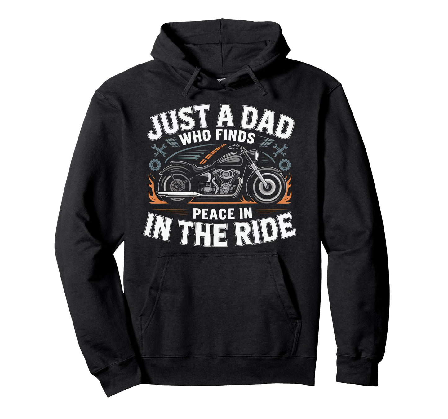 Motorcycle Dad Motorcyle Rider Daddy Hoodie - Graphic Print Men Women - T-Shirt, Sweatshirt, Hoodie