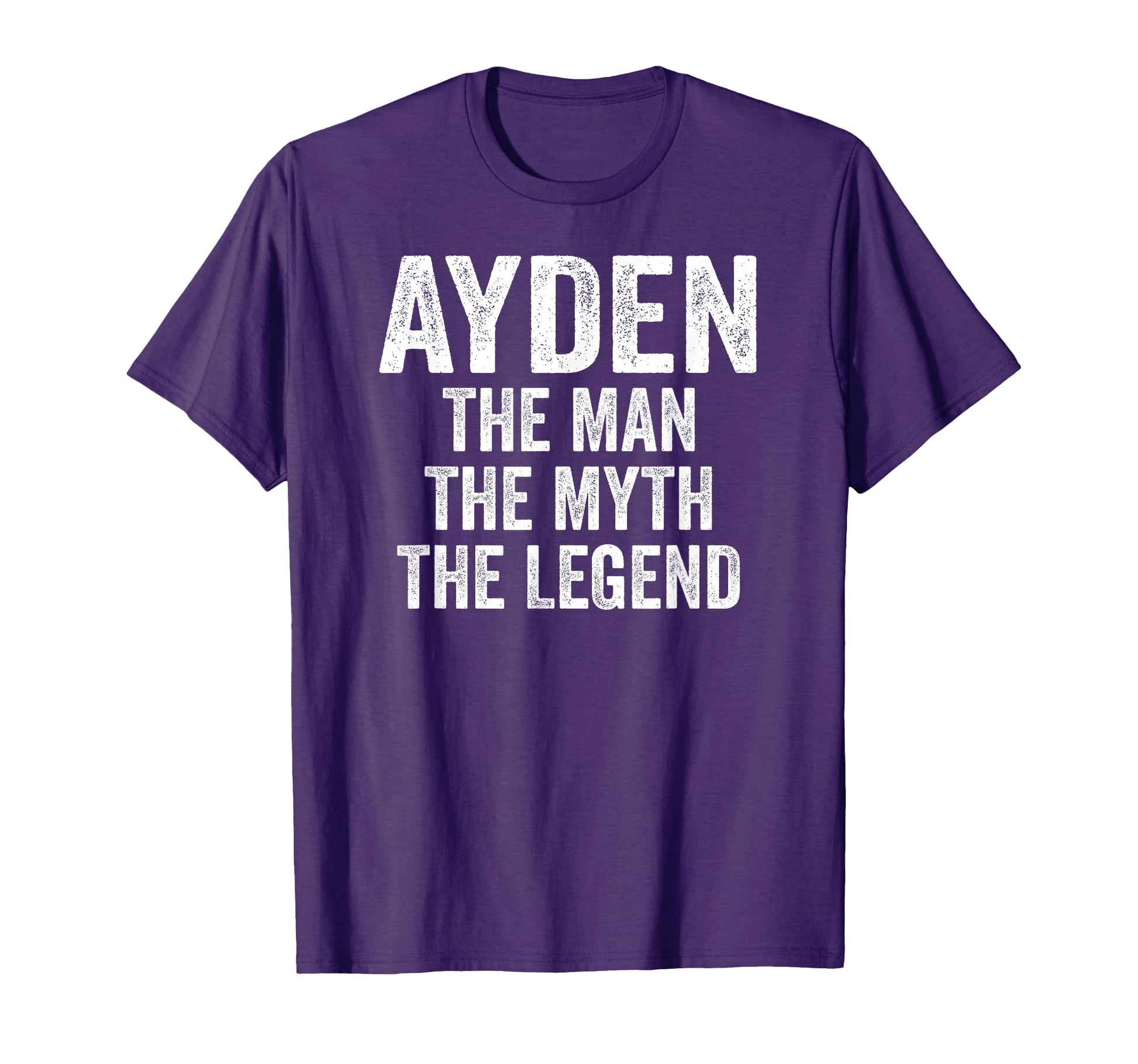 Ayden Myth Legend First Name Ayden T-Shirt - Minimalist Print for Adults - T-Shirt, Sweatshirt, Hoodie