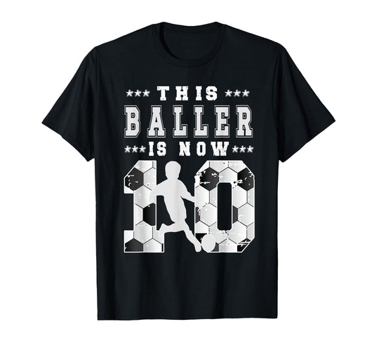 10Th Birthday Soccer Ten Year Old T-Shirt - Unique Graphic Men Women - T-Shirt, Sweatshirt, Hoodie