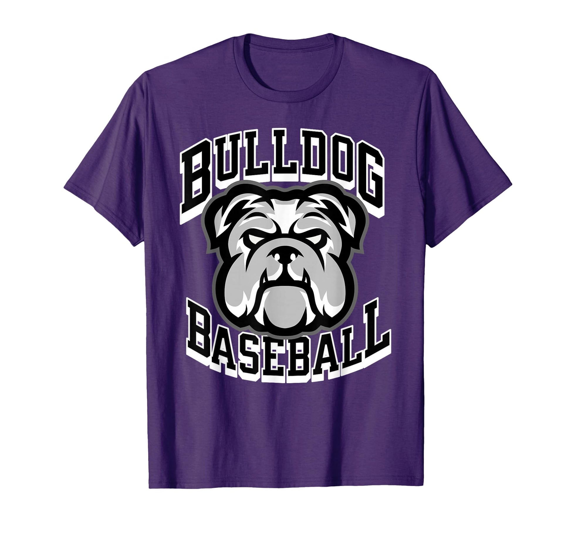 Bulldogs Black Baseball Game Day T-Shirt - Minimalist Print Men Women - T-Shirt, Sweatshirt, Hoodie