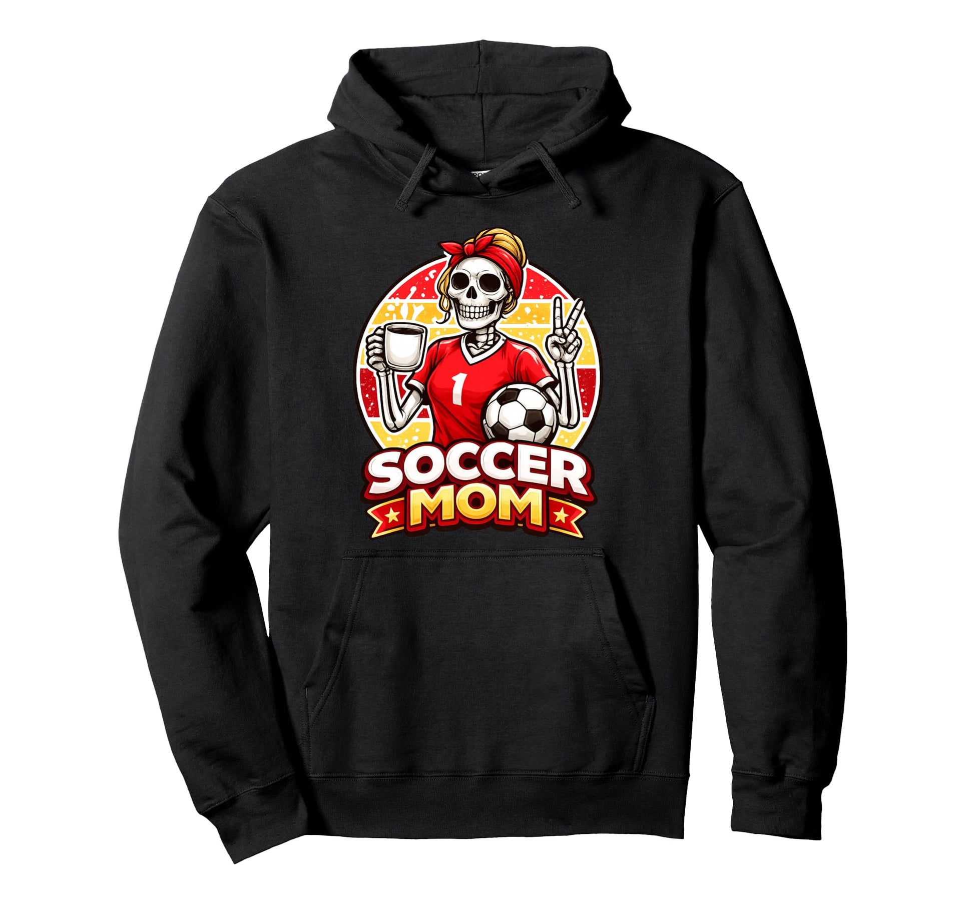 Soccer Mom Game Day Coffee Lover Hoodie - Unique Graphic Men Women - T-Shirt, Sweatshirt, Hoodie