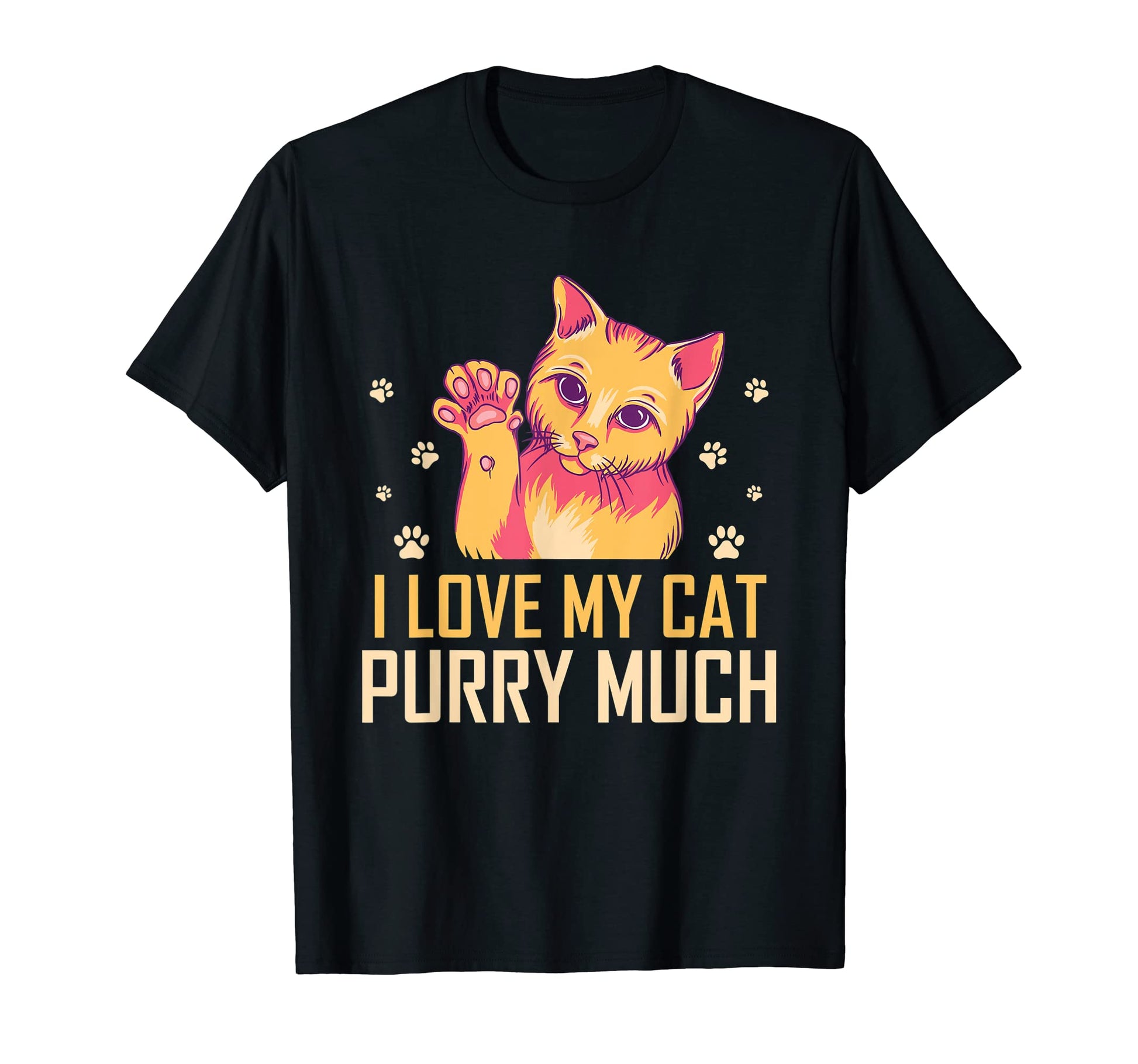 I Love My Cat Purry Much Cat Lover T-Shirt - Minimalist Print Men Women - T-Shirt, Sweatshirt, Hoodie