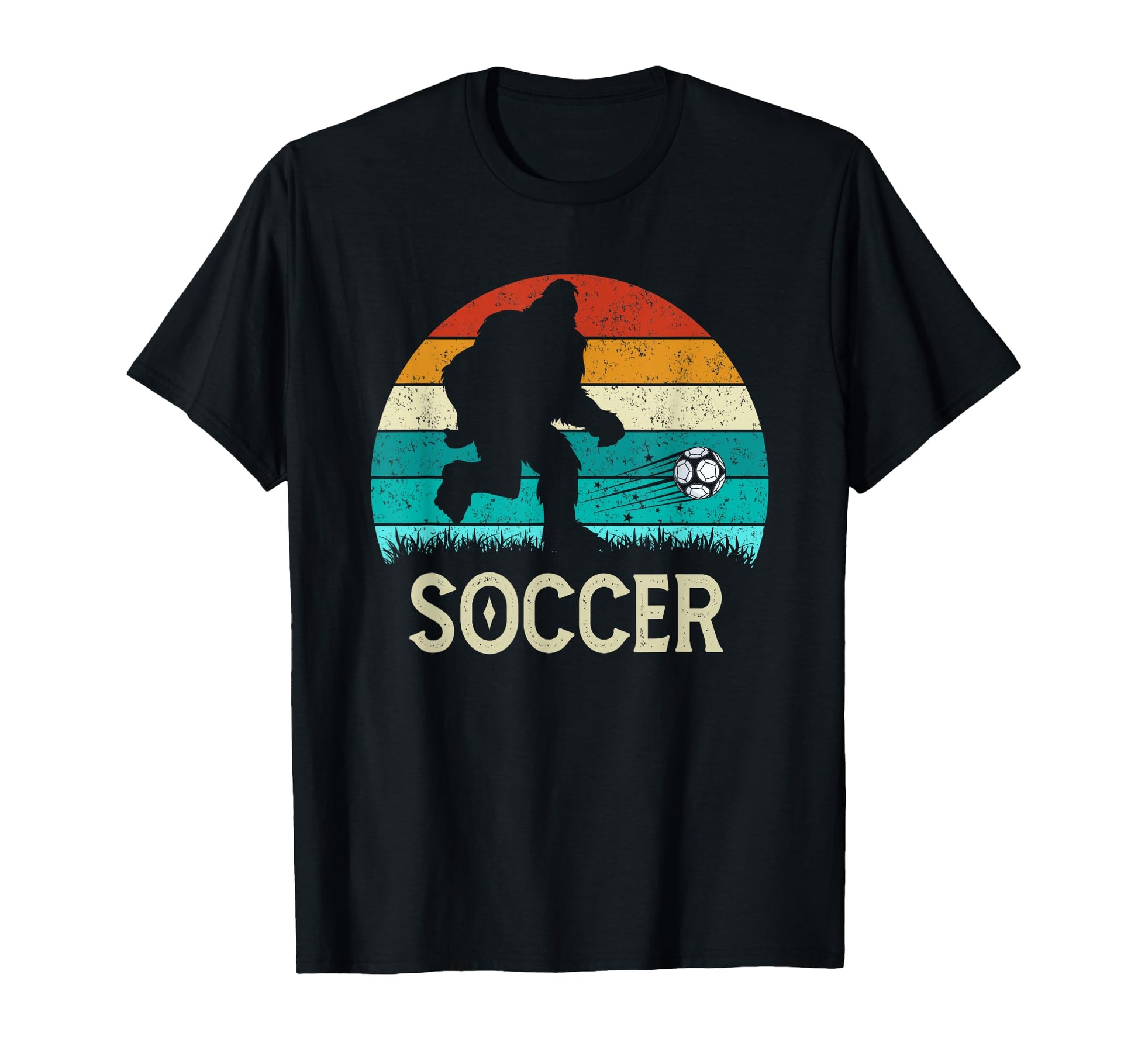 Bigfoot Playing Soccer Game Funny T-Shirt - Trendy Graphic Men Women - T-Shirt, Sweatshirt, Hoodie