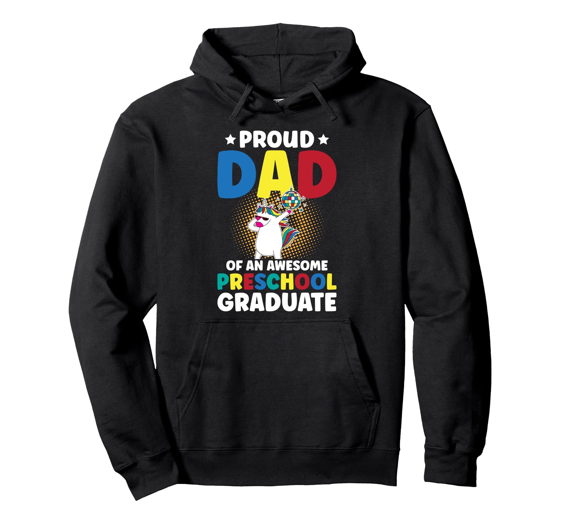 Dad Preschool Graduate Dad Preschool Hoodie - Minimalist Print Men Women - T-Shirt, Sweatshirt, Hoodie