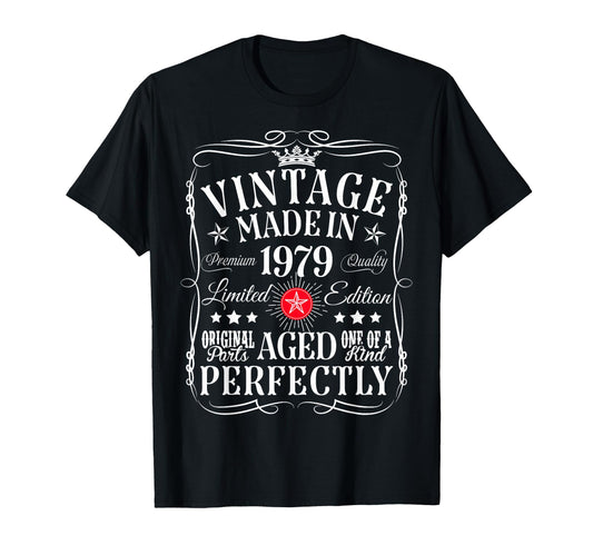 47Th Birthday Decorations 1979 47 Years Old T-Shirt - Trendy Graphic Unisex - T-Shirt, Sweatshirt, Hoodie