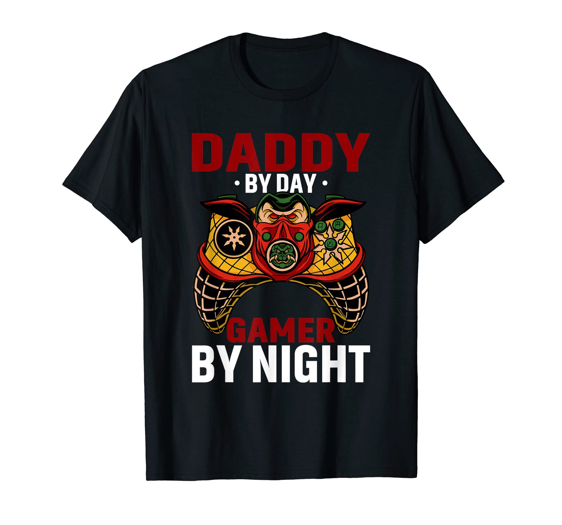 Daddy Day Gamer Night Video Gamer Dad T-Shirt - Graphic Print Unisex - T-Shirt, Sweatshirt, Hoodie