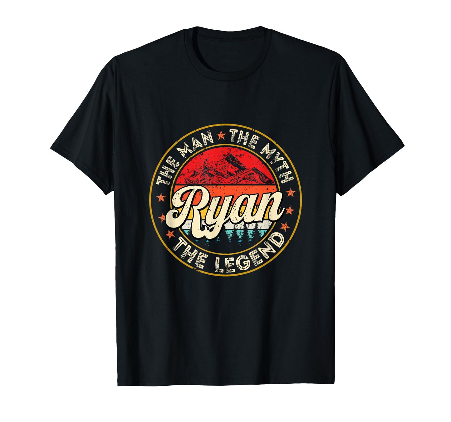 Ryan Myth Legend Personalized Name T-Shirt - Fun Novelty Design Men Women - T-Shirt, Sweatshirt, Hoodie