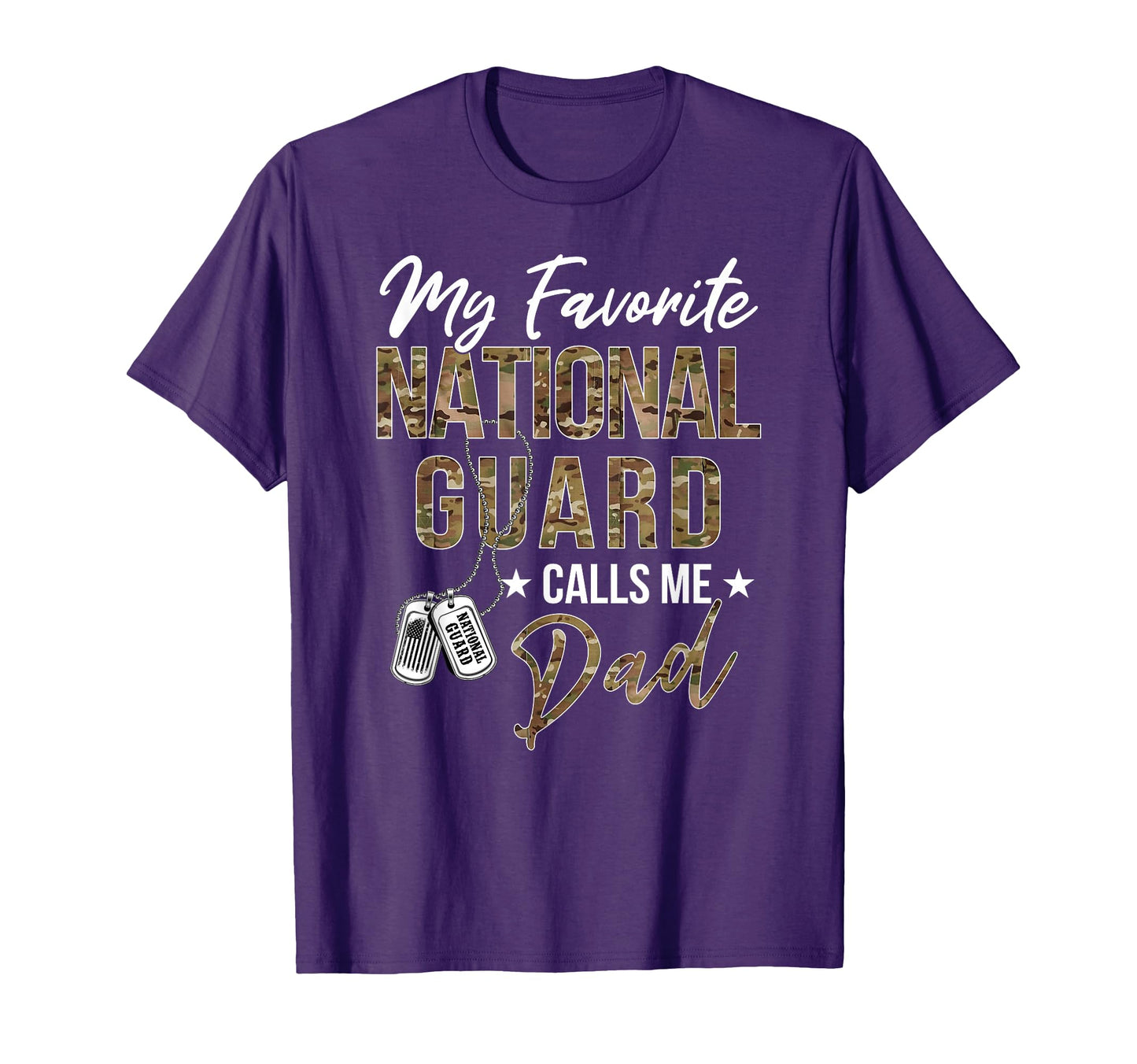 My Favorite National Guard Calls Me Dad T-Shirt - Minimalist Print Unisex - T-Shirt, Sweatshirt, Hoodie