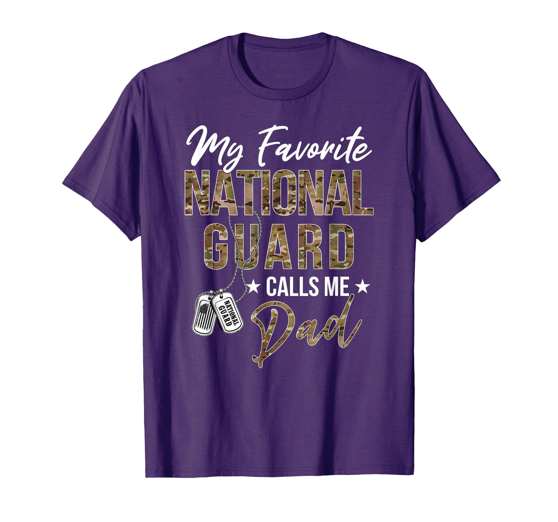 My Favorite National Guard Calls Me Dad T-Shirt - Minimalist Print Unisex - T-Shirt, Sweatshirt, Hoodie