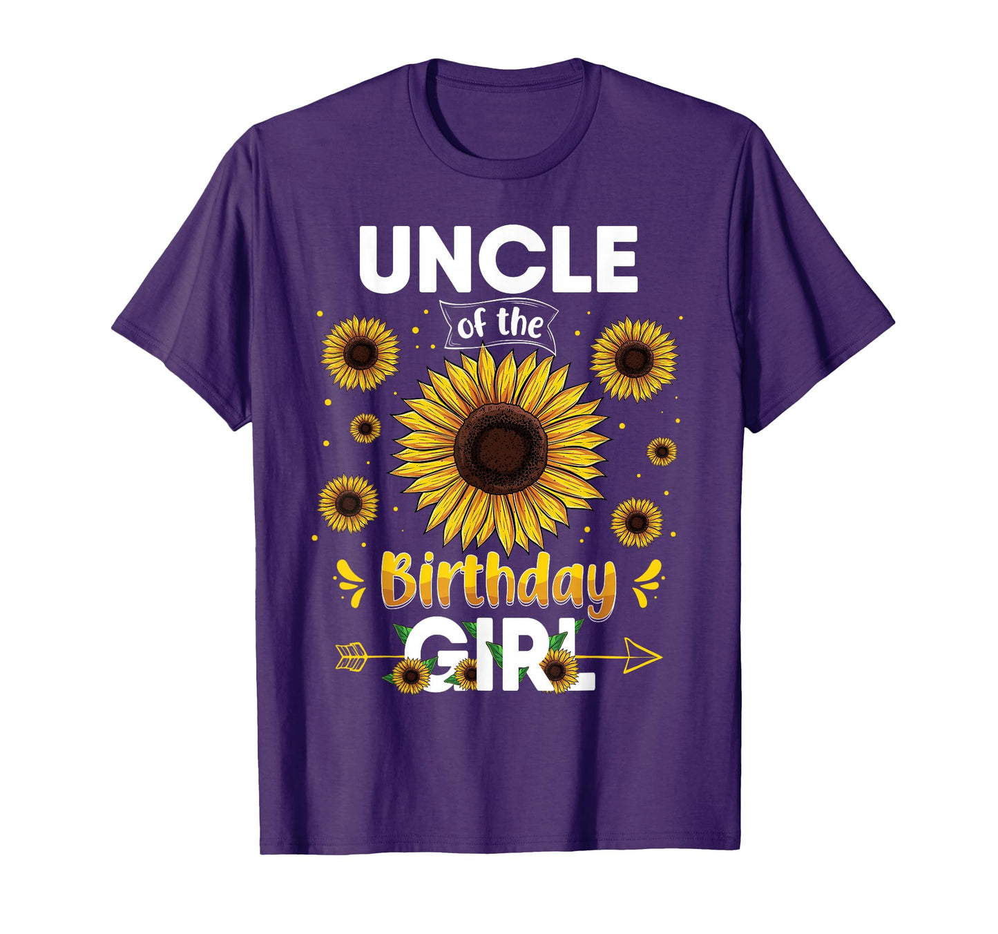 Uncle Birthday Sunflower Party Family T-Shirt - Minimalist Print Unisex - T-Shirt, Sweatshirt, Hoodie