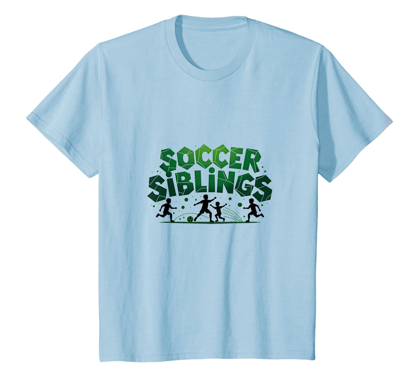 Soccer Siblings Family Teamwork T-Shirt - Fun Novelty Design for Adults - T-Shirt, Sweatshirt, Hoodie