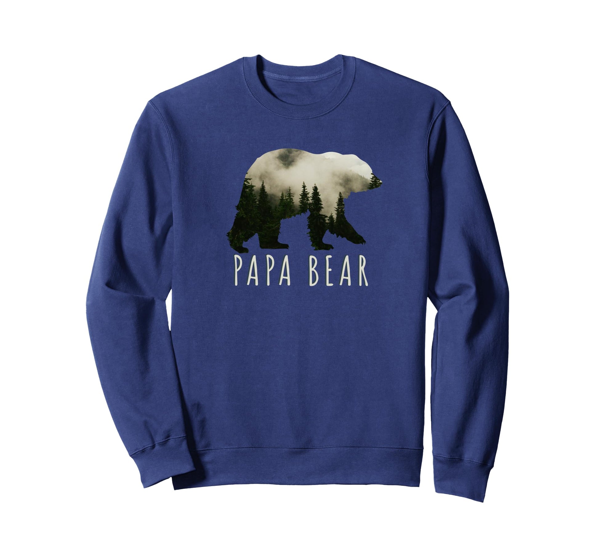 Papa Bear Forest Bear Sweatshirt - Casual Everyday Wear for Adults - T-Shirt, Sweatshirt, Hoodie