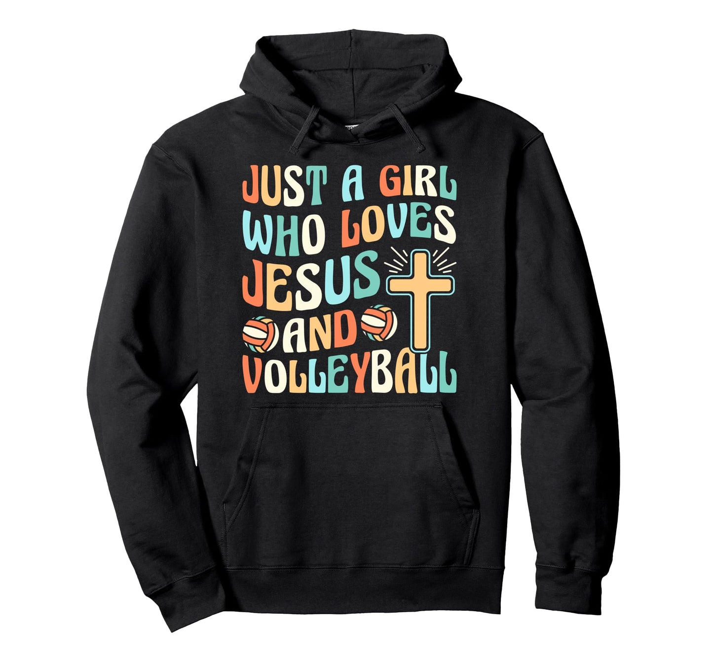Just Who Loves Jesus And Volleyball Hoodie - Aesthetic Graphic Men Women - T-Shirt, Sweatshirt, Hoodie