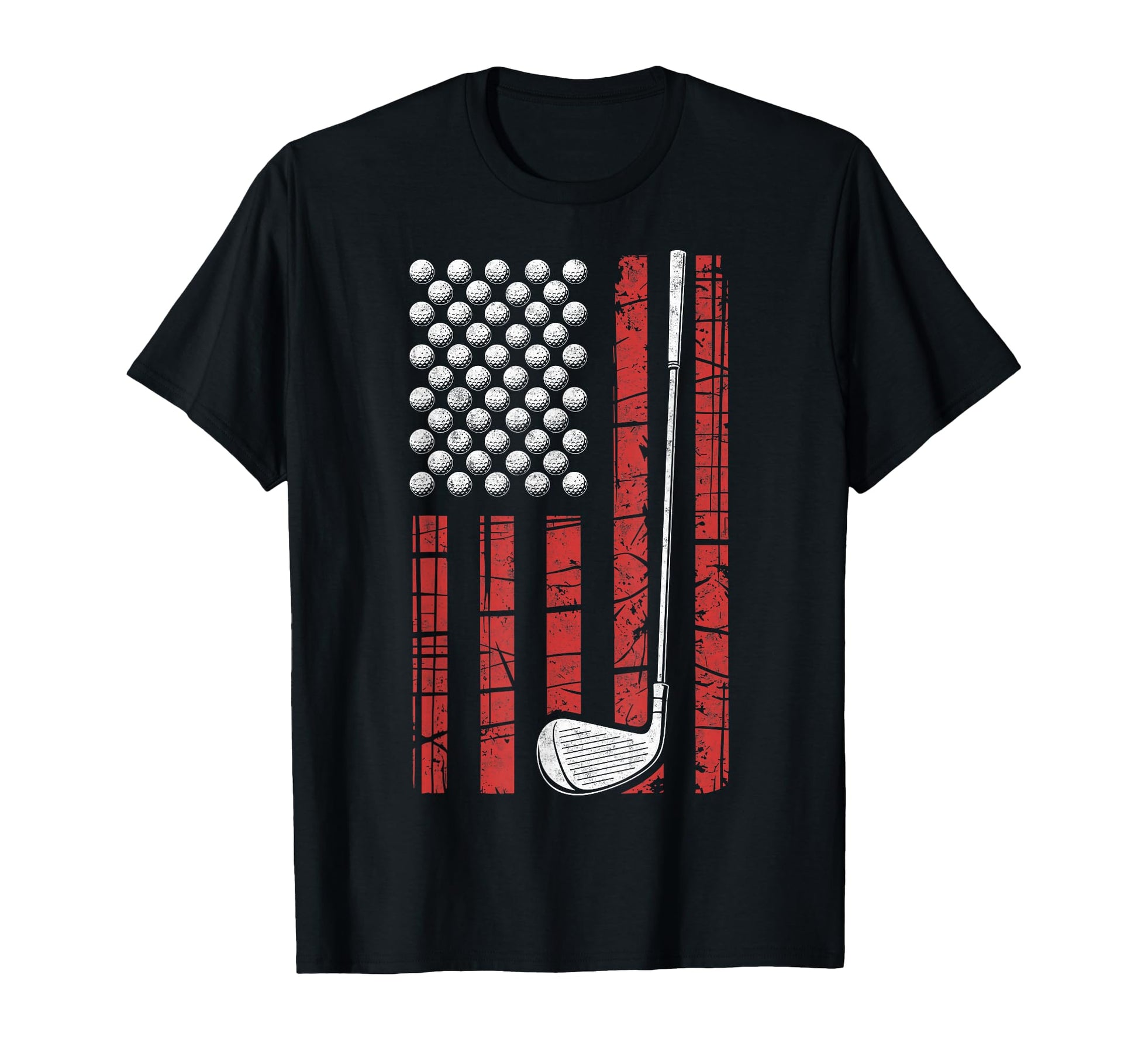 Us Flag Golf Golfer Golfing Dad T-Shirt - Trendy Graphic Men Women - T-Shirt, Sweatshirt, Hoodie