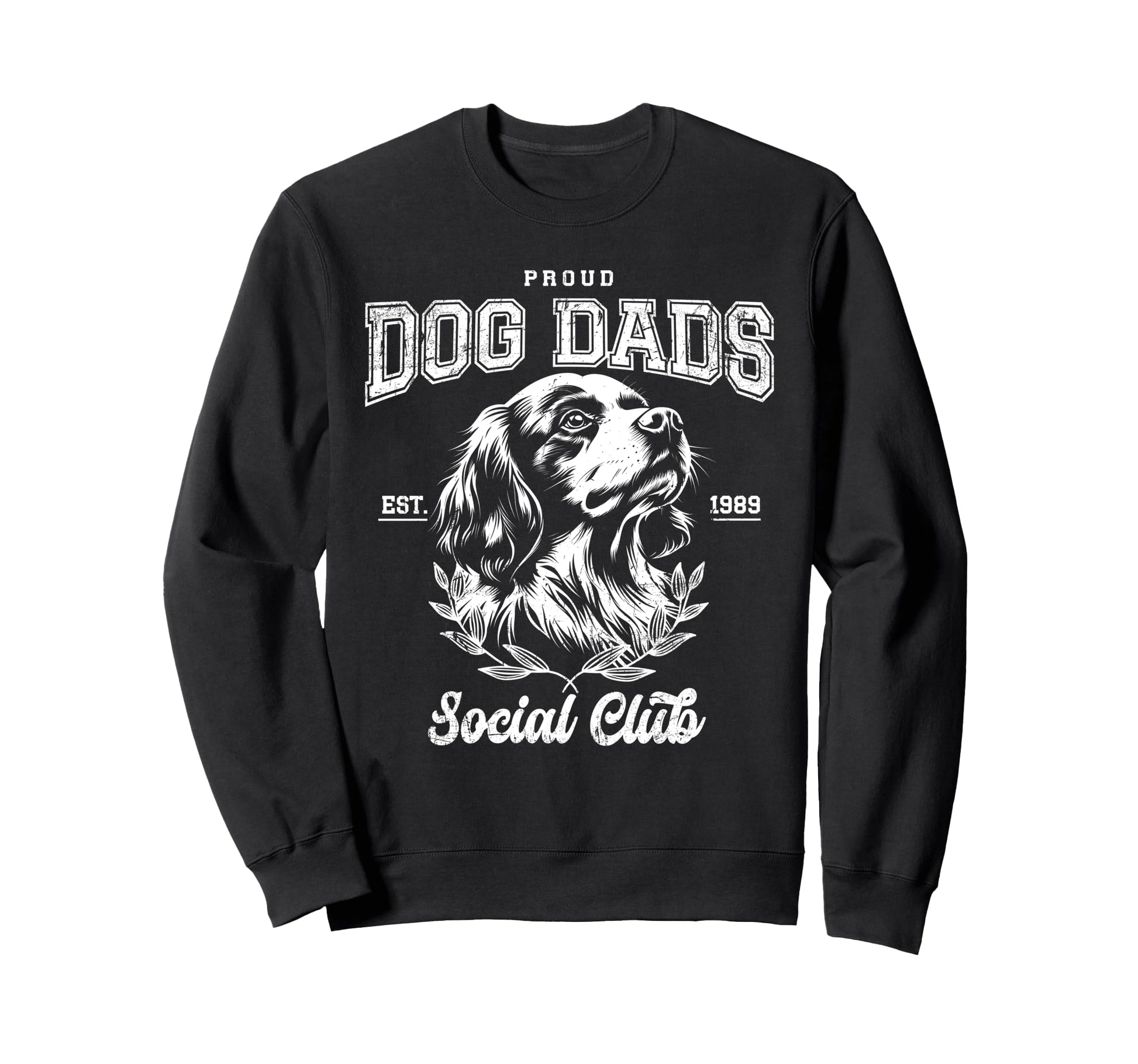 Proud Cavalier Dad Funny Spaniel Daddy Sweatshirt - Graphic Print Men Women - T-Shirt, Sweatshirt, Hoodie