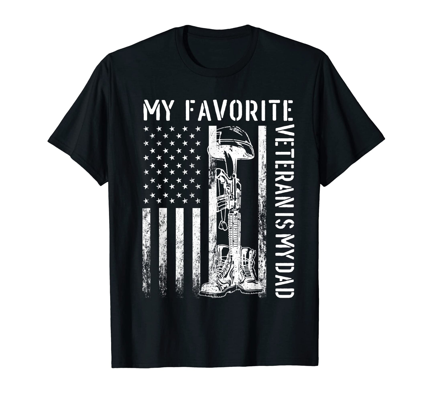 Father Veterans Day My Favorite T-Shirt - Minimalist Print Men Women - T-Shirt, Sweatshirt, Hoodie