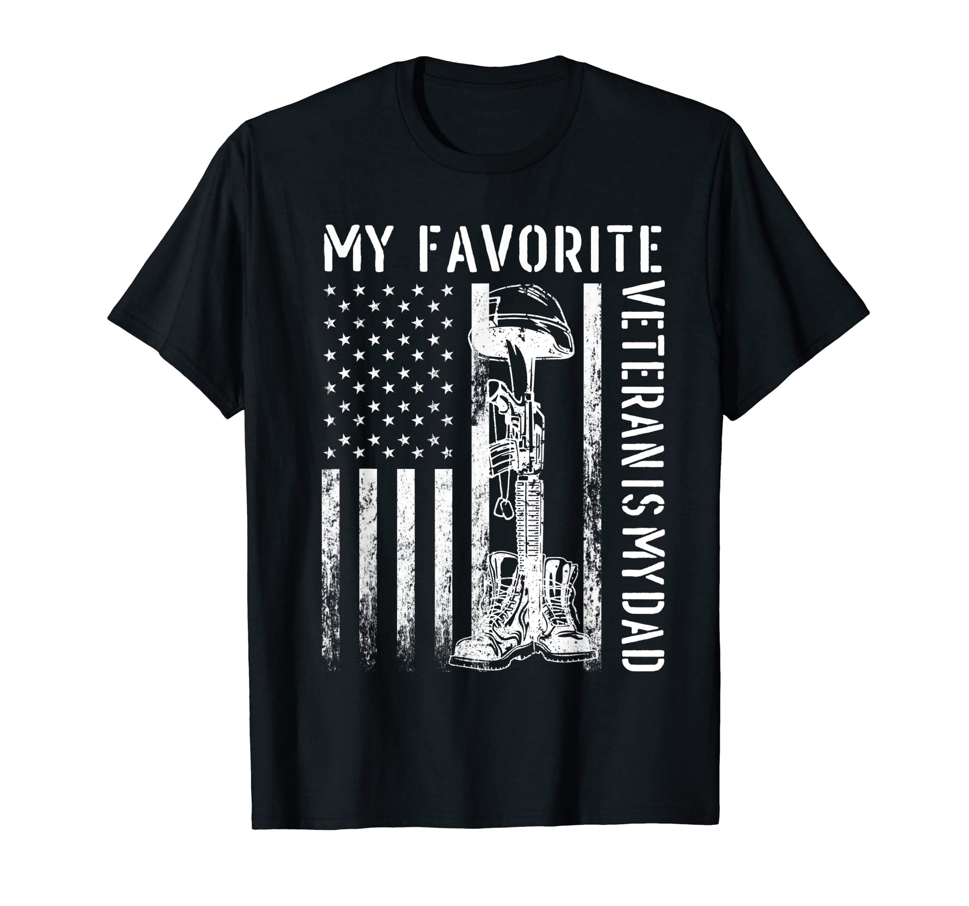 Father Veterans Day My Favorite T-Shirt - Minimalist Print Men Women - T-Shirt, Sweatshirt, Hoodie