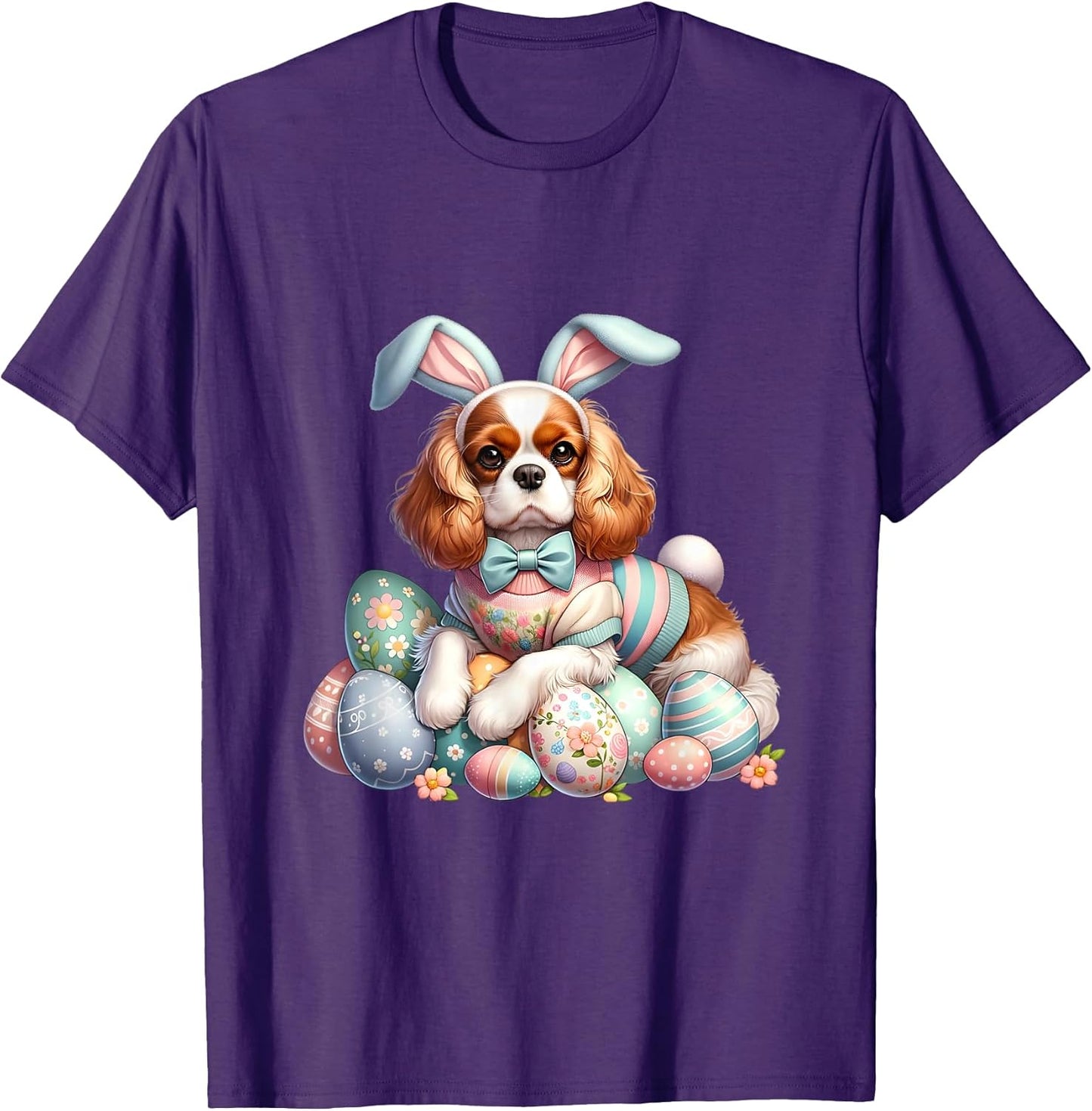 Cavalier King Charles Spaniel Bunny Costume Easter Unisex T-shirt, Sweatshirt, Hoodie, Long Sleeve Tee - T-Shirt, Sweatshirt, Hoodie