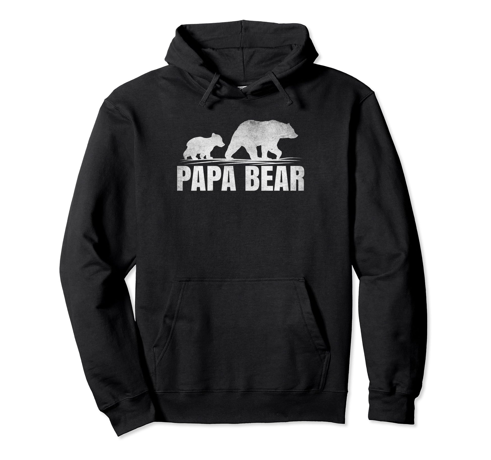 Bear Lover Dad Daddy Distressed Papa Hoodie - Novelty Apparel Men Women - T-Shirt, Sweatshirt, Hoodie