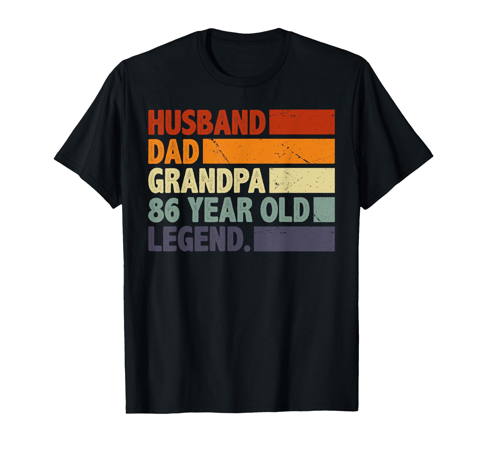 Husband Dad Grandpa 86 Years Old T-Shirt - Fun Novelty Design Unisex - T-Shirt, Sweatshirt, Hoodie