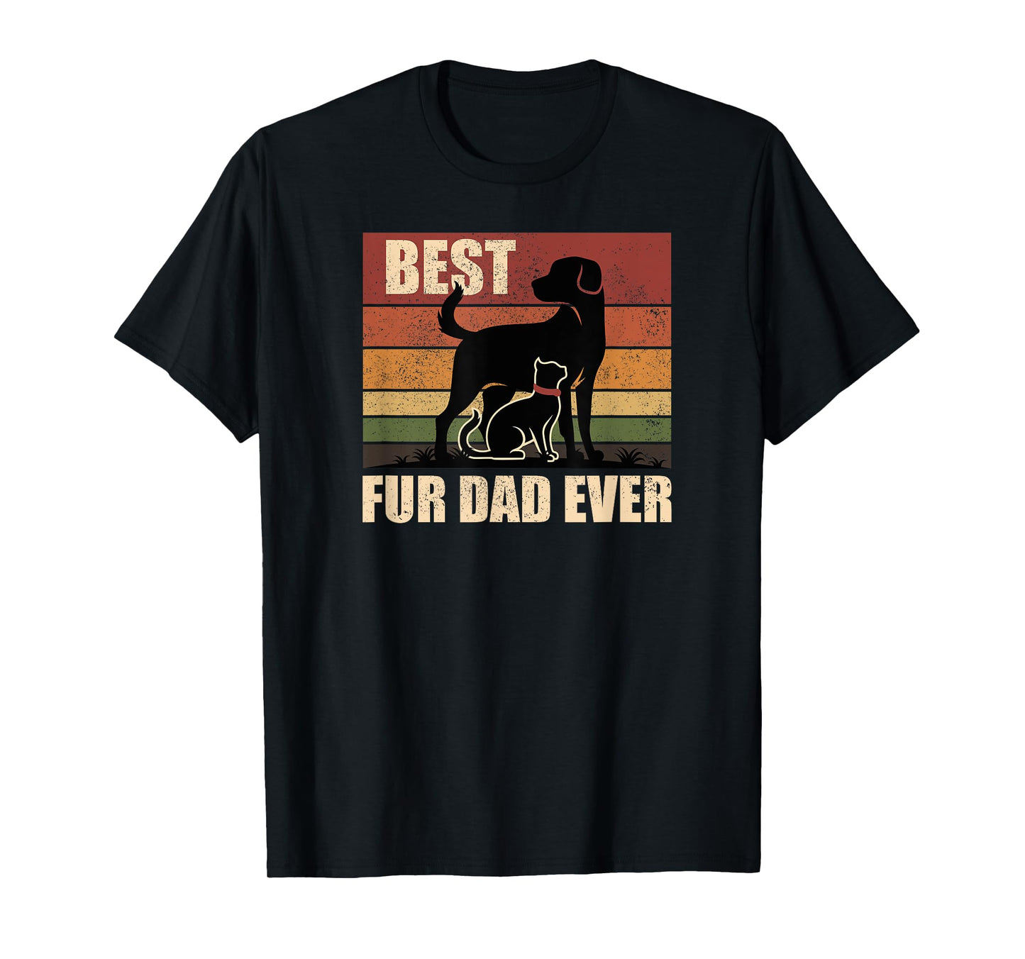 Funny Best Fur Dad Ever Dog And T-Shirt - Casual Everyday Wear for Adults - T-Shirt, Sweatshirt, Hoodie