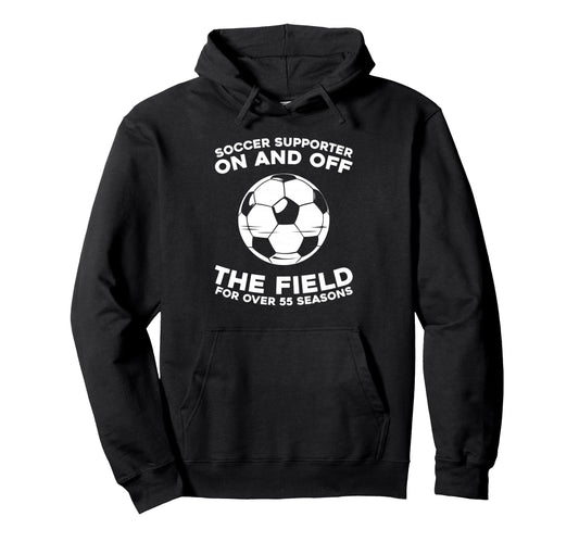 55 Years Old Player Sports Team Hoodie - Fun Novelty Design Men Women - T-Shirt, Sweatshirt, Hoodie