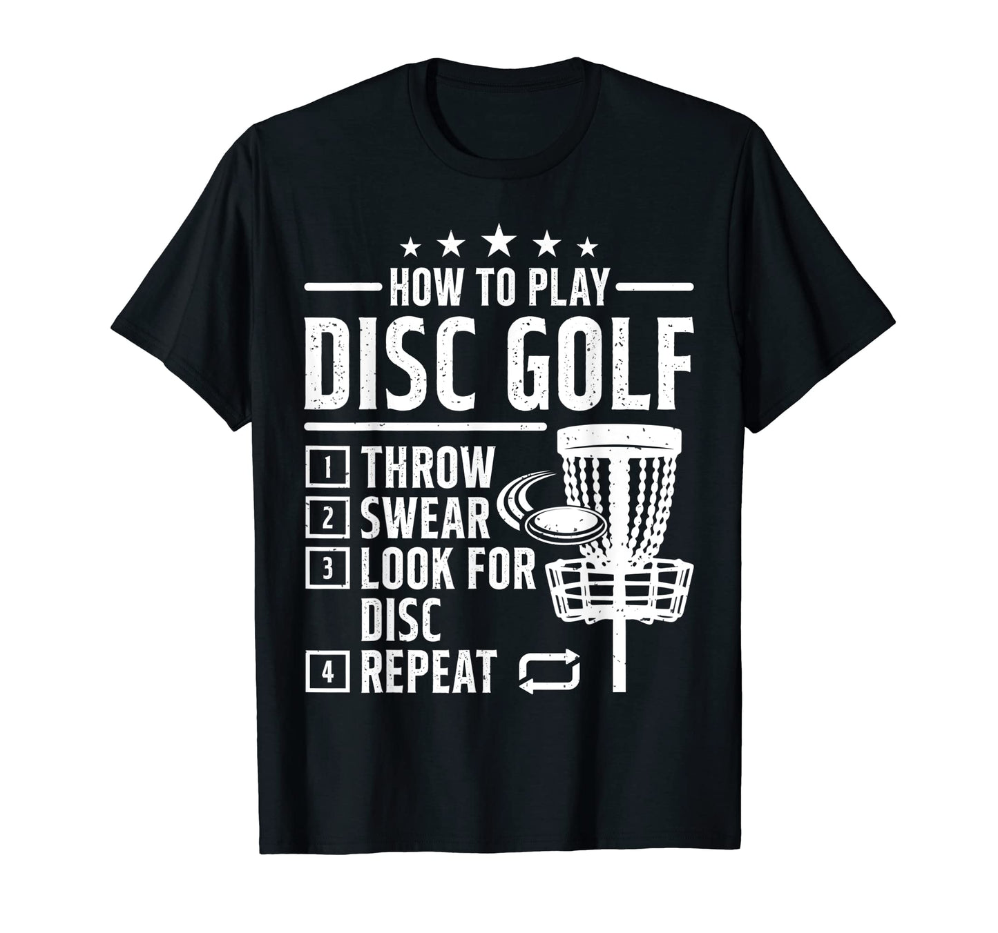 How To Play Disc Golf Funny Frisbee T-Shirt - Novelty Apparel for Adults - T-Shirt, Sweatshirt, Hoodie