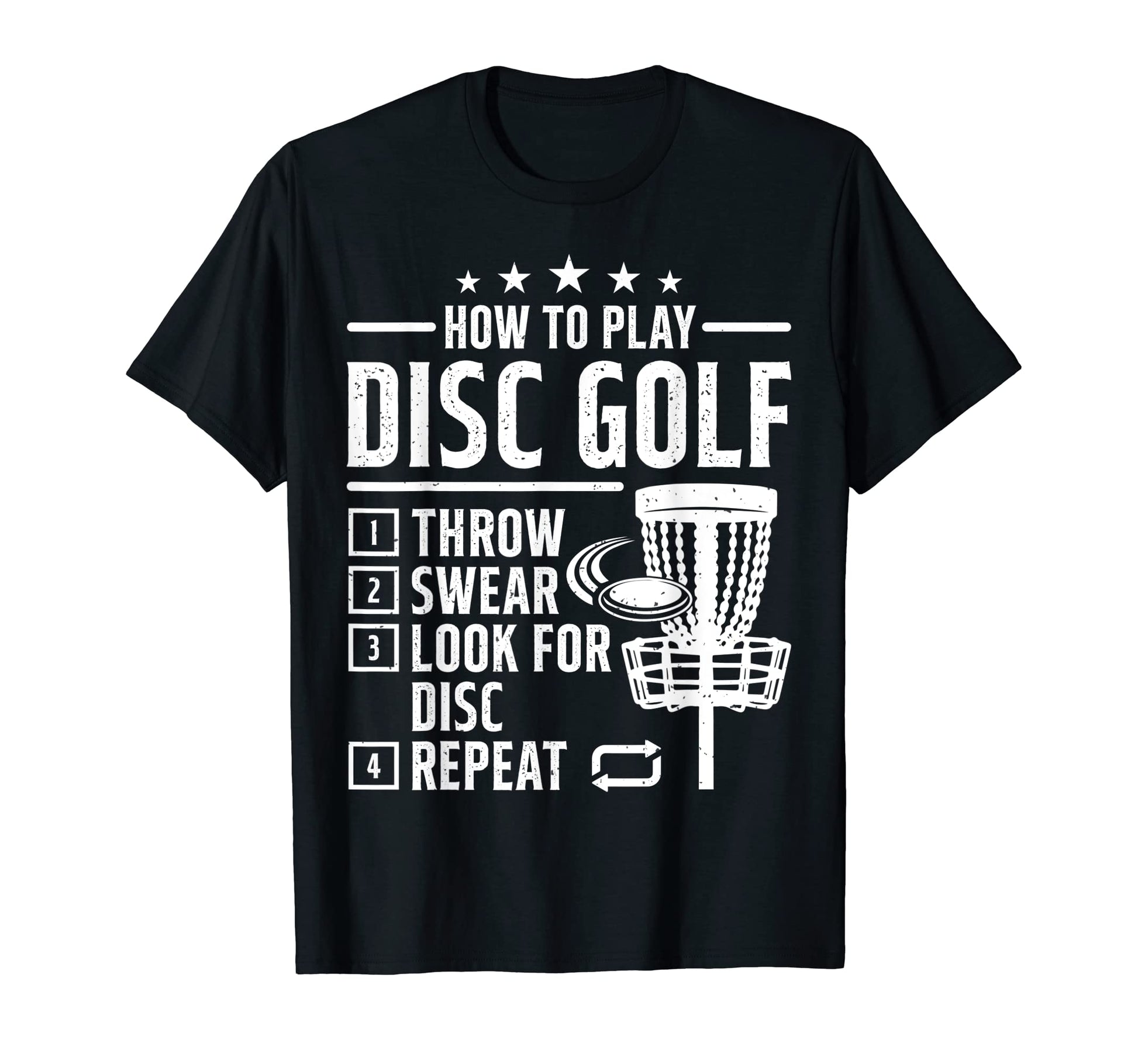 How To Play Disc Golf Funny Frisbee T-Shirt - Novelty Apparel for Adults - T-Shirt, Sweatshirt, Hoodie