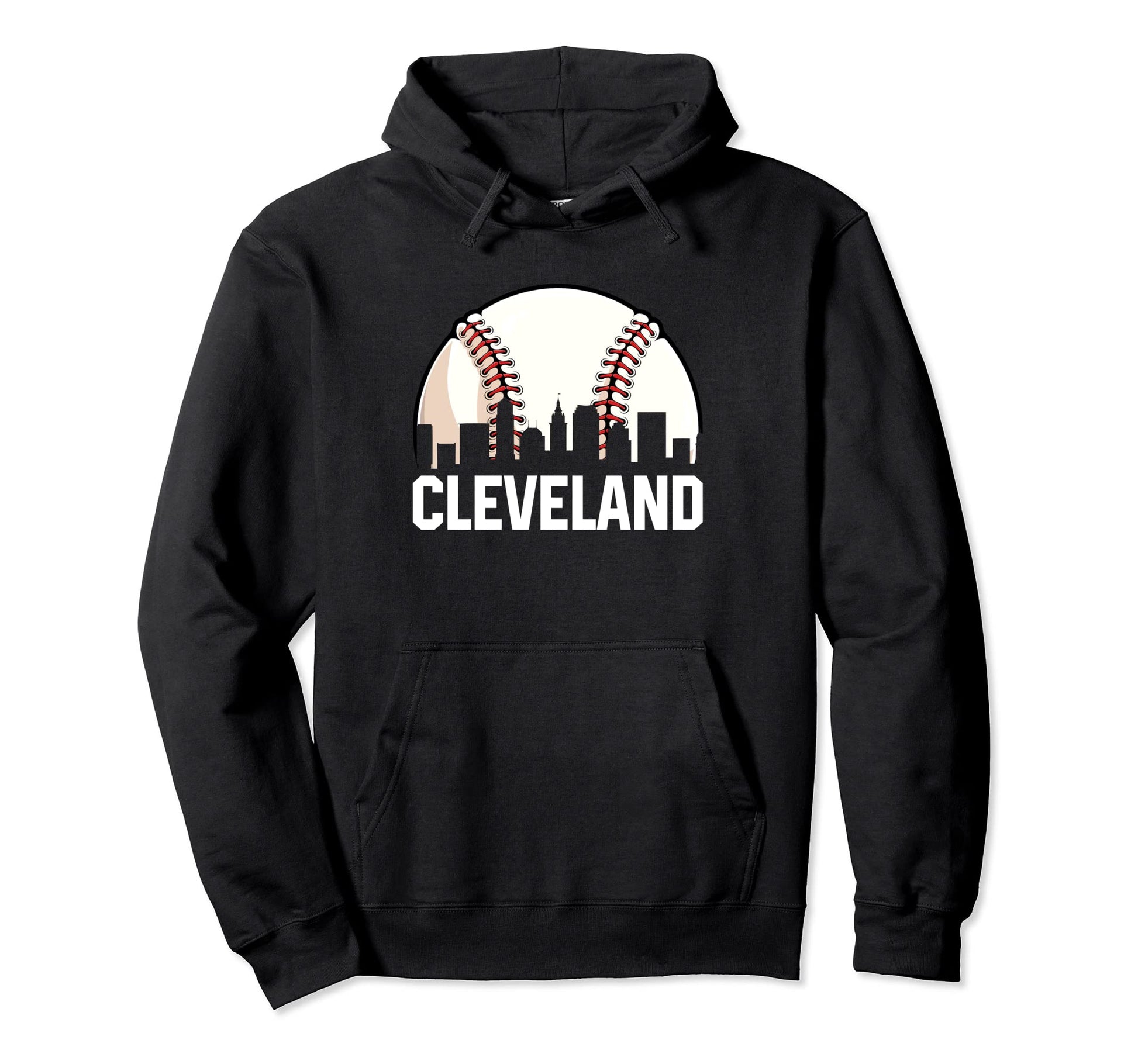 Cleveland Cityscape Dad Baseball Lover Hoodie - Trendy Graphic Unisex - T-Shirt, Sweatshirt, Hoodie