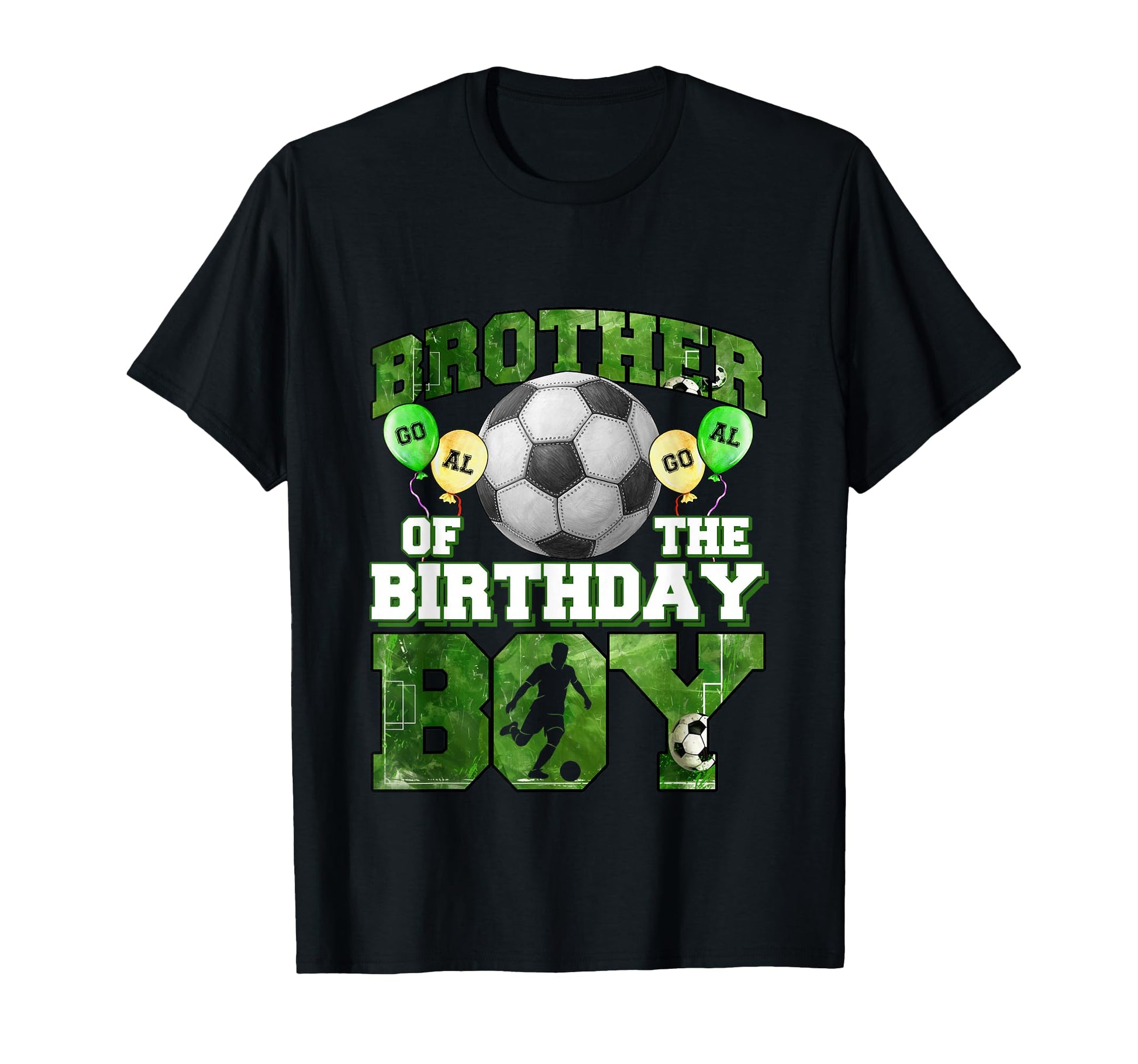 Soccer Brother Birthday Party Soccer T-Shirt - Custom Art Print Men Women - T-Shirt, Sweatshirt, Hoodie