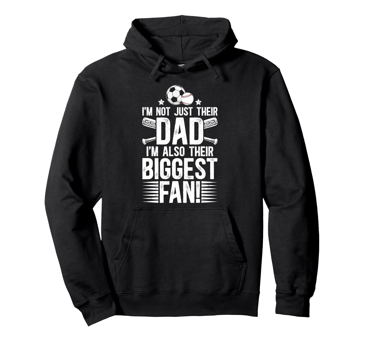 Their Biggest Fan Baseball Soccer Hoodie - Casual Everyday Wear Men Women - T-Shirt, Sweatshirt, Hoodie