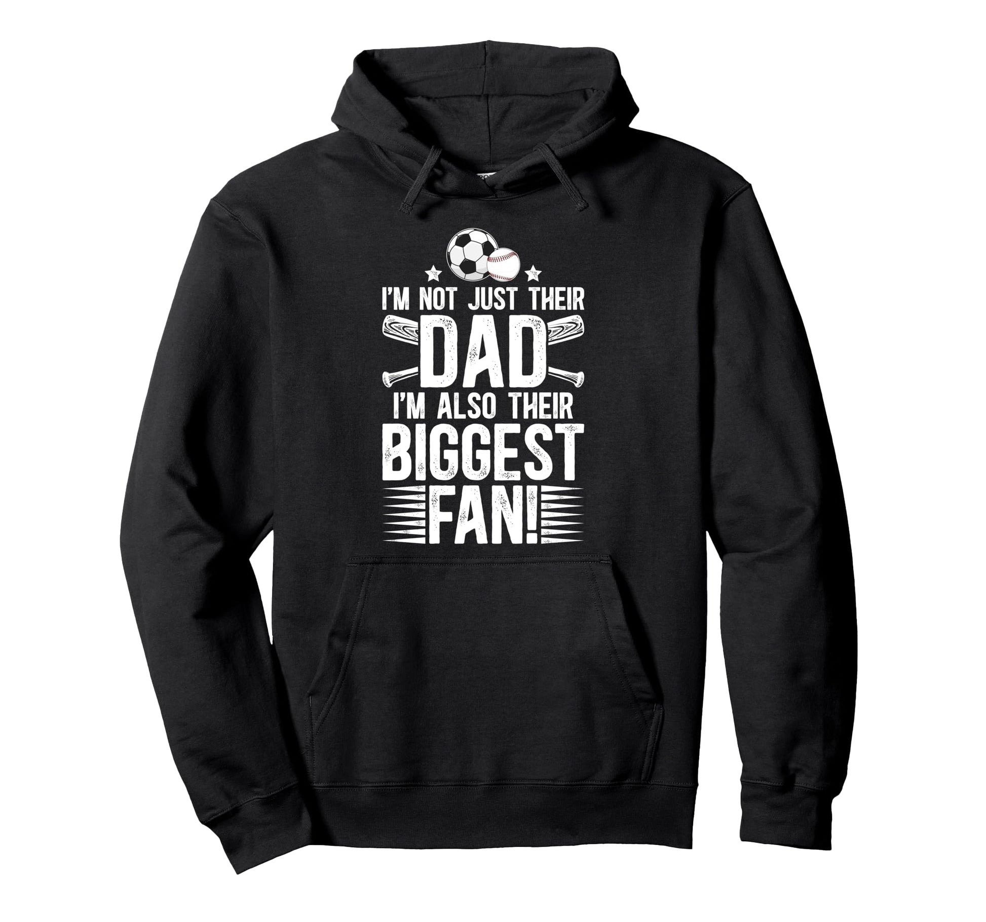 Their Biggest Fan Baseball Soccer Hoodie - Casual Everyday Wear Men Women - T-Shirt, Sweatshirt, Hoodie