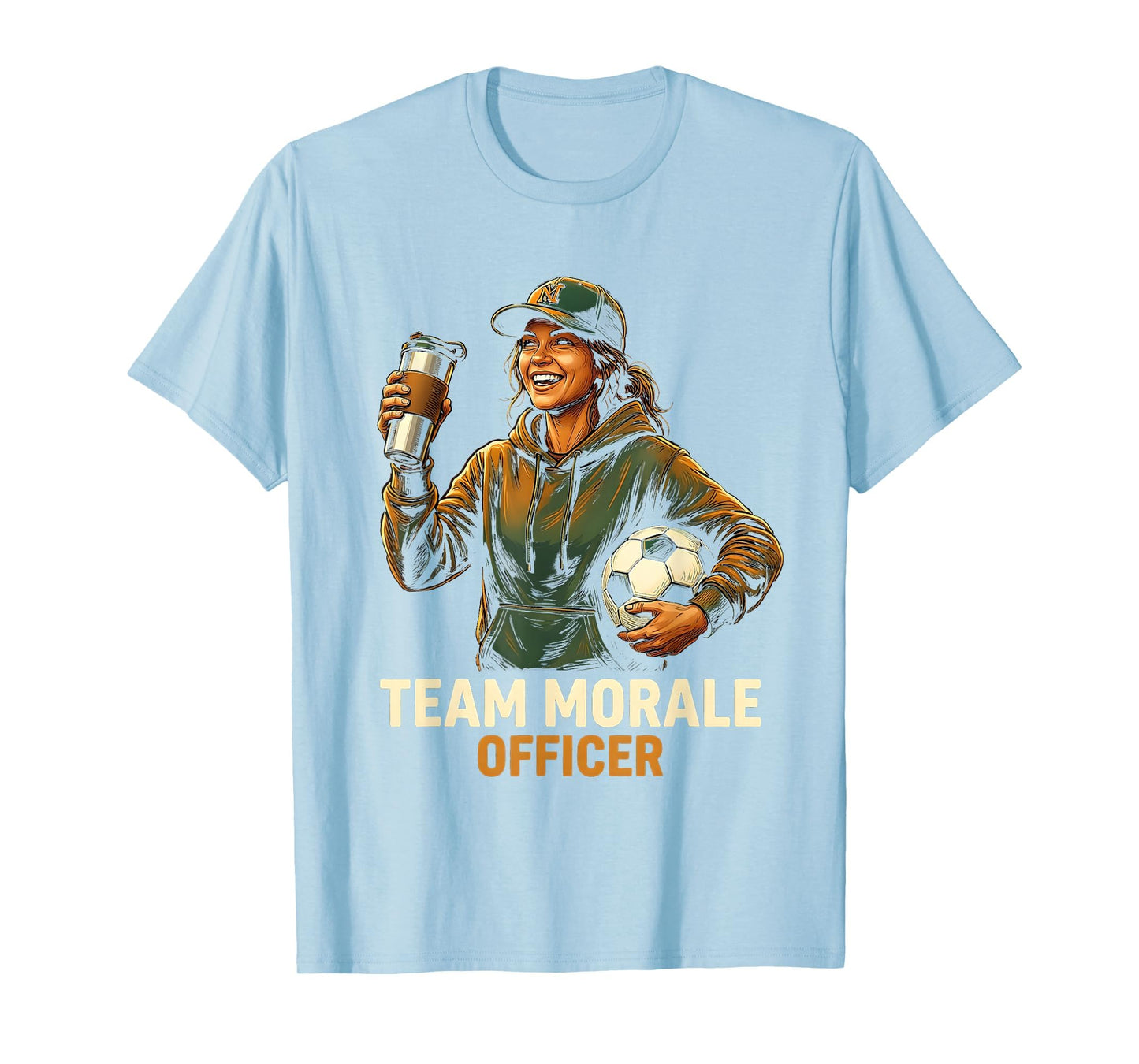 Soccer Mom Team Morale Officer T-Shirt - Custom Art Print Men Women - T-Shirt, Sweatshirt, Hoodie