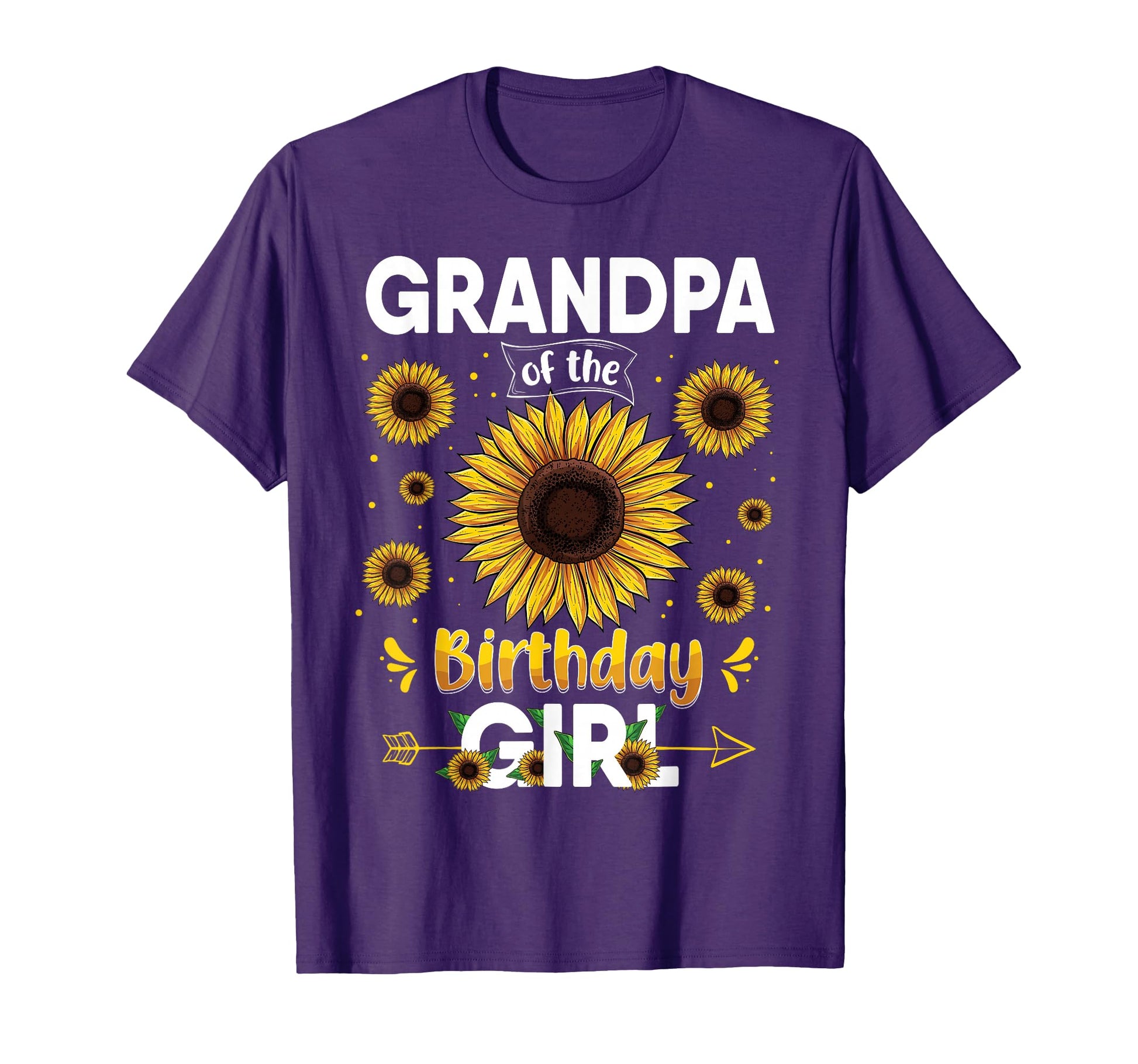 Grandpa Birthday Sunflower Party Family T-Shirt - Trendy Graphic Men Women - T-Shirt, Sweatshirt, Hoodie