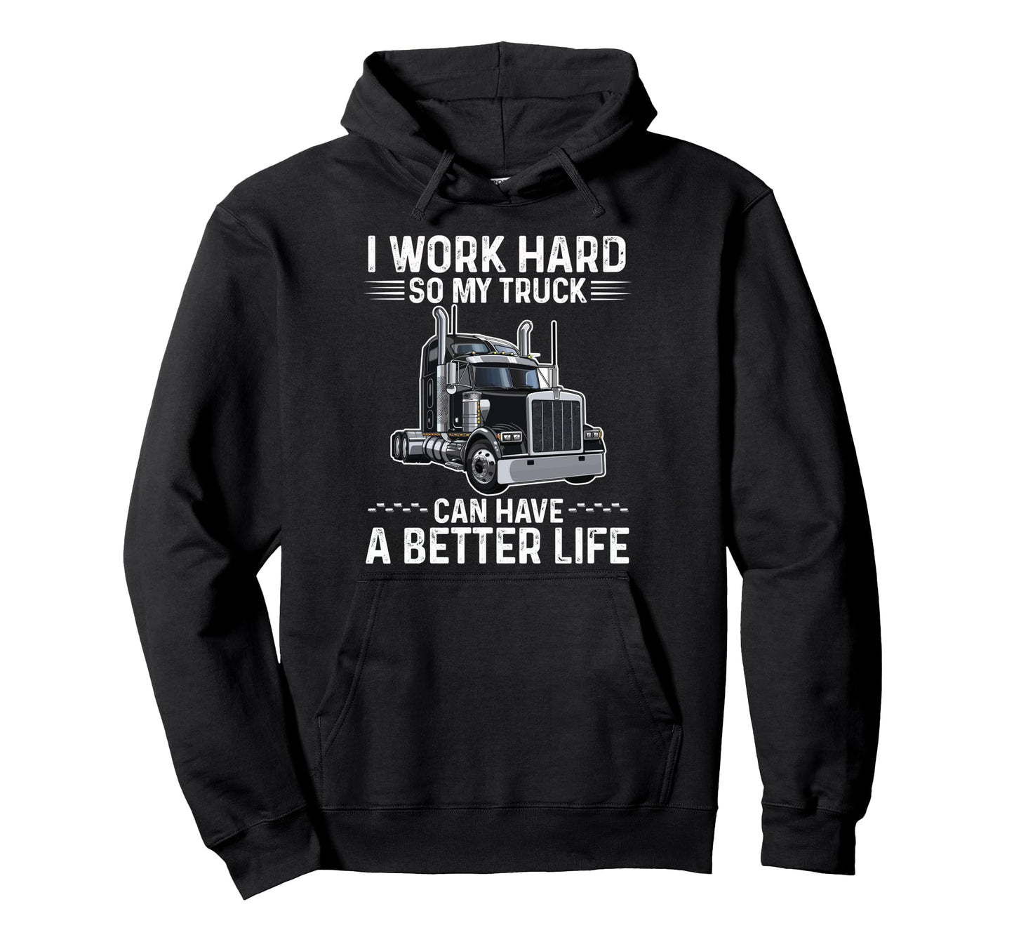 Best Truck Driver Art Dad Papa Trucking Hoodie - Unique Graphic Men Women - T-Shirt, Sweatshirt, Hoodie
