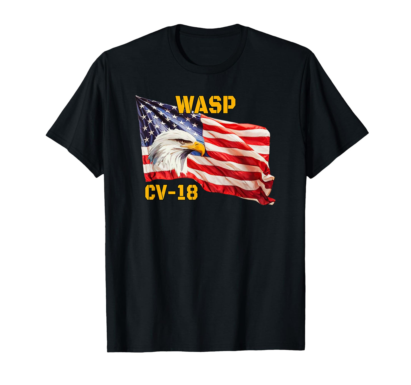 Warship Wasp Cv 18 Aircraft Carrier T-Shirt - Unique Graphic Unisex - T-Shirt, Sweatshirt, Hoodie