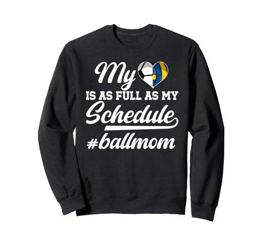 Ball Mom Proud Soccer Volleyball Sweatshirt - Custom Art Print Men Women - T-Shirt, Sweatshirt, Hoodie