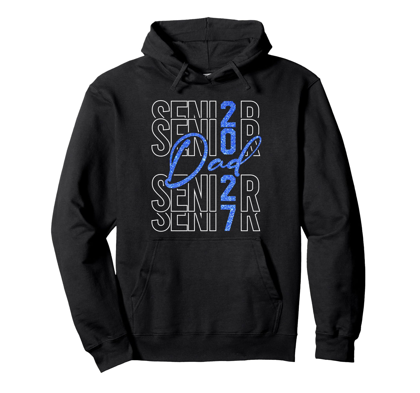 Senior Dad Proud Dad Senior 2027 Class Hoodie - Minimalist Print Unisex - T-Shirt, Sweatshirt, Hoodie