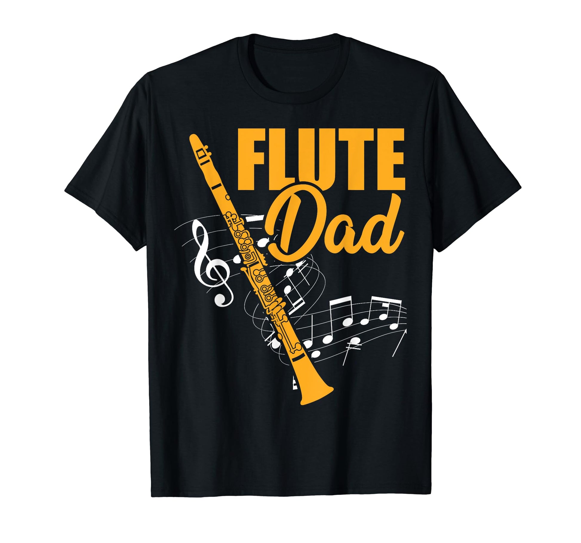 Flutist Funny Fathers Day Flute Dad T-Shirt - Aesthetic Graphic Men Women - T-Shirt, Sweatshirt, Hoodie