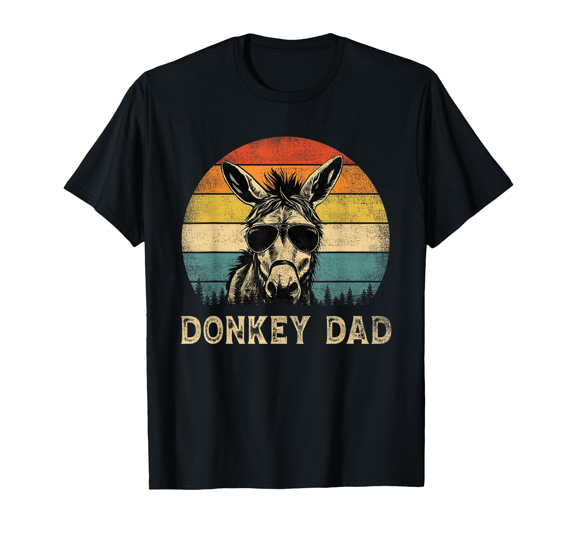 Donkey Dad Donkey Lovers Daddy Fathers T-Shirt - Aesthetic Graphic Unisex - T-Shirt, Sweatshirt, Hoodie