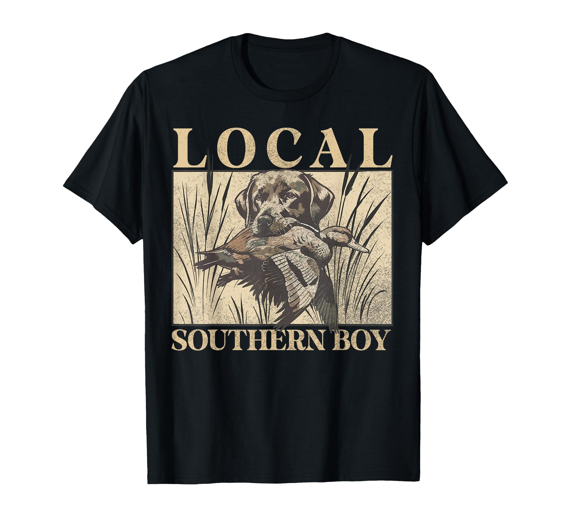 Local Southern Duck Hunting Black Lab T-Shirt - Unique Graphic Men Women - T-Shirt, Sweatshirt, Hoodie